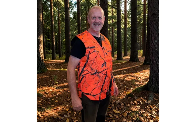Slidstærk Hunde- Og Sikkerhedsvest - Orange Camouflage