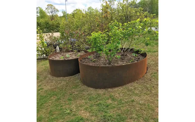 Rundt Højbed I 3mm Cortenstål Ø127cm - 50 Cm