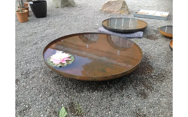 Spejlbassin Med Kant Ø120cm - Rust