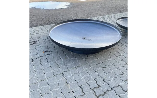 Spejlbassin Med Kant Ø150cm - Sort Malet