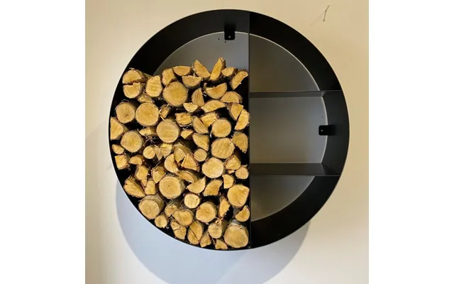 Væghængt Brændeskjul Diameter 95cm - Rust
