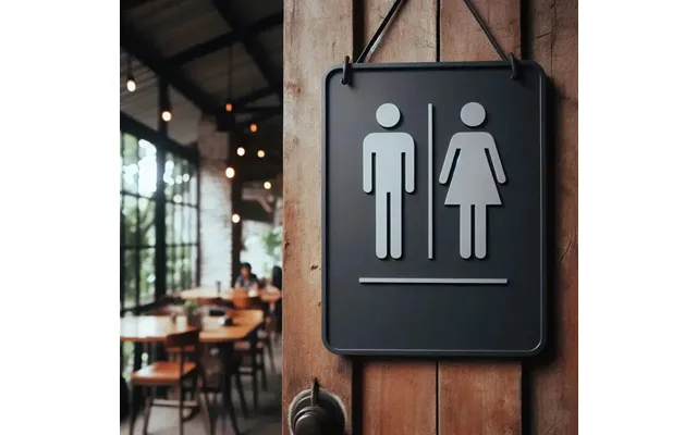 Delta Toilet Dørskilt