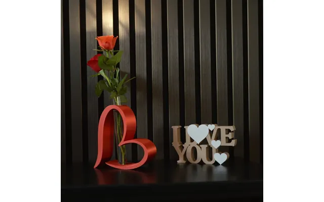 Delta Valentins Hjerte Vase - Latte Brown