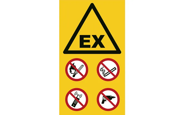 Advarselsskilt - Atex Kombiskilt