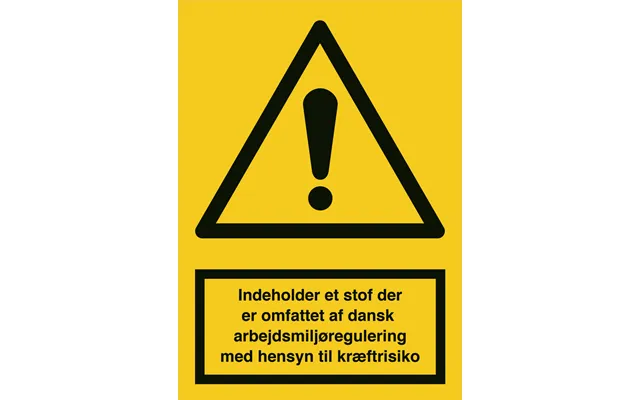 Advarselsskilt - Indeholder Et Stof, Der Er Omfattet...