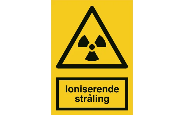 Advarselsskilt - Ioniserende Stråling