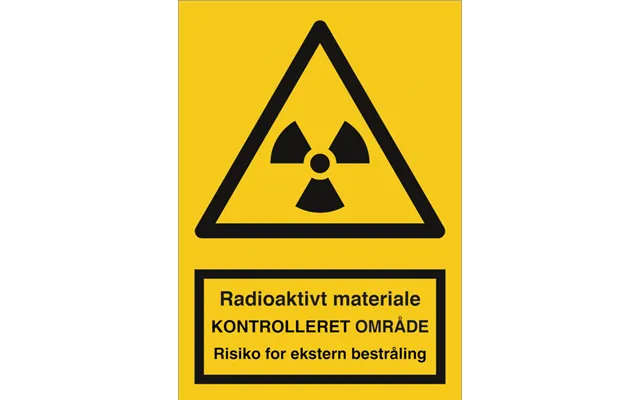 Advarselsskilt - Radioaktivt Materiale