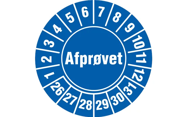 Afprøvet - Blå
