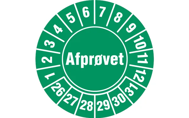Afprøvet - Grøn