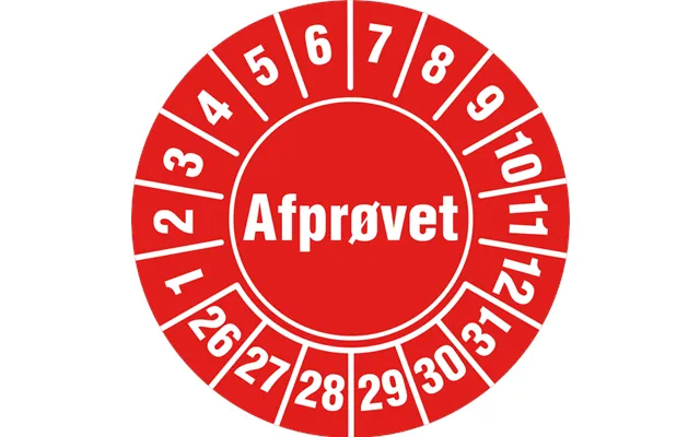 Afprøvet Mærke - Selvklæbende Ark À 10 Stk.