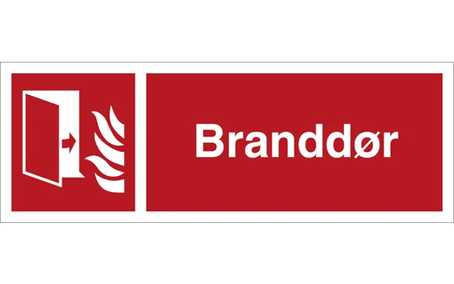 Brandskilt - Branddør