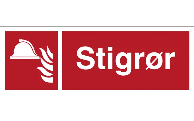 Brandskilt - Stigrør