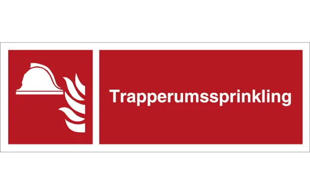 Brandskilt - Trapperumssprinkling