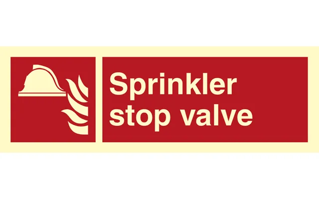 Fire Sign - Sprinkler Stop Wave