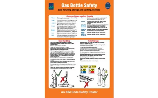 Gas Bottle Safety - Selvklæbende Vinyl