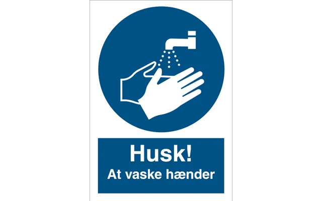 Husk At Vaske Hænder - Refleks Alu.
