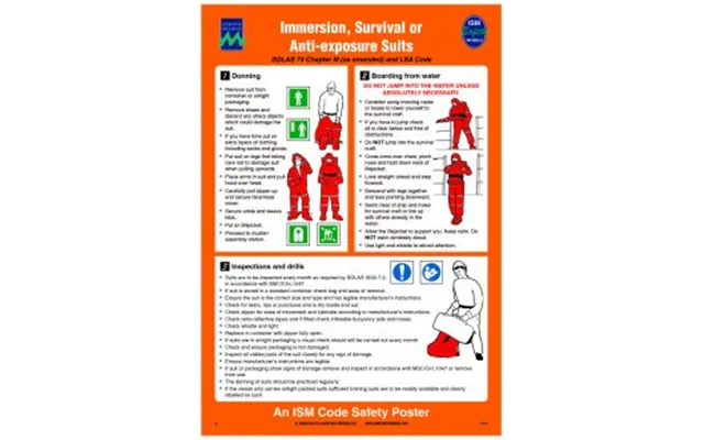 Immersion, Survival Or Anti-exposure Suit Poster - Selvklæbende Vinyl