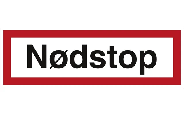 Nødstop - Plast