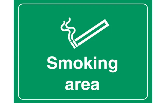 Smoking Area - Selvklæbende Vinyl