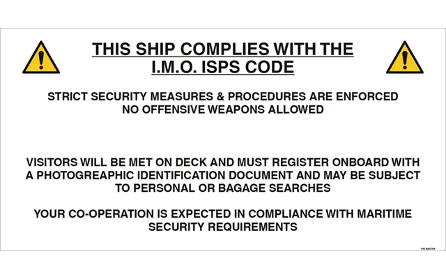This Ship Complies With The - Alu-sandwichplade