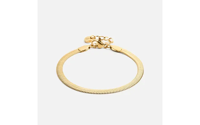Flad Snake Armbånd 18k Guldbelagt 4mm product image