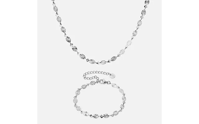 Sunset Halskæde Armbånd Sølvfarvet product image