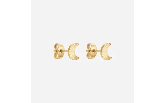 Sunset Moon Studs Øreringe 18k Guldbelagt