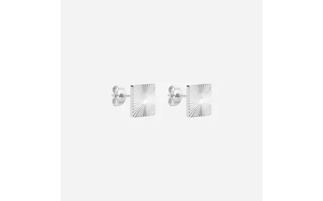 Sunset Square Studs Øreringe Sølvfarvet