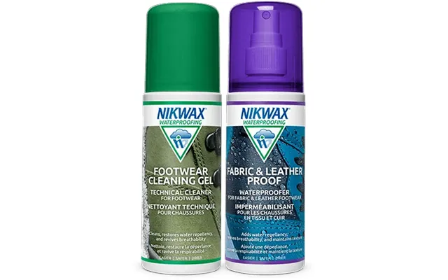 Nikwax - Twinpack Footwear Cleaning Gel Fabric & Leather Proof 2 X 125 Ml