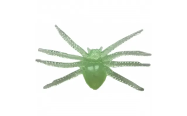 Edderkop Plastik Selvlysende 5 Cm - Klar Gennemsigtig Spider 5 Cm Glow-in-the-dark