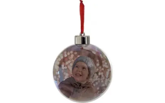 Focus Christmas Ball In Acrylic For Photo 8cm - Julepynt