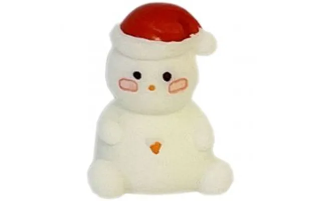 Jule Minifigur 3 Cm - Siddende Snemand