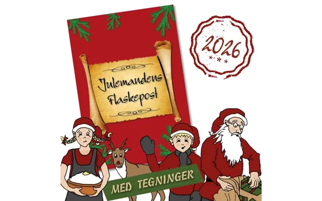 Julemandens Flaskepost 2026 - Nissebreve M Tegninger