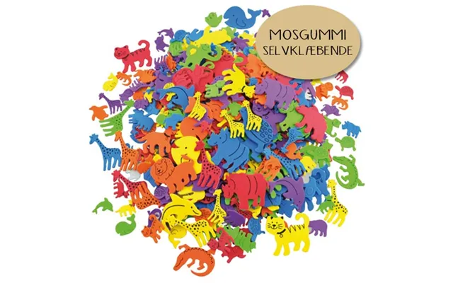 Mosgummi Dyr - Selvklæbende