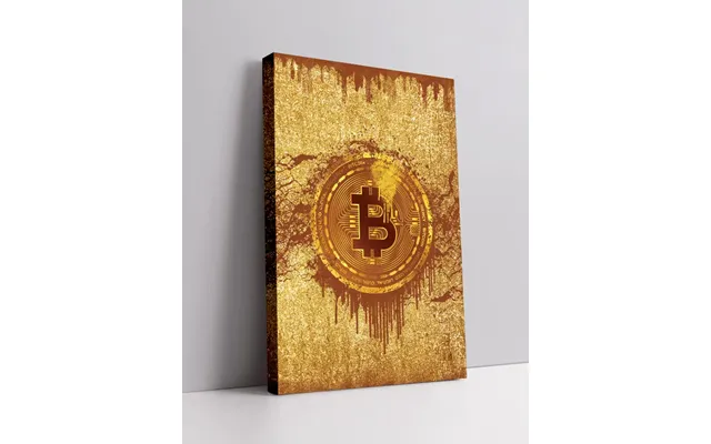 Bitcoin Gold - Plakat Lærred