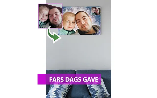 Fars Dags Gave - Dream Portræt Efter Dine Fotos