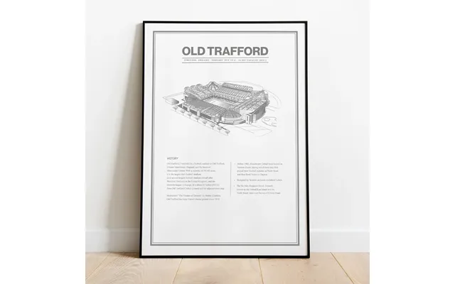 Old Trafford Manchester United Stadion Plakat