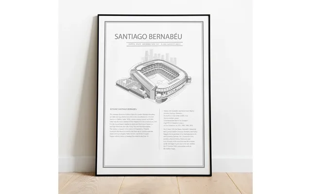 Santiago Bernabau Real Madrid Stadion Plakat