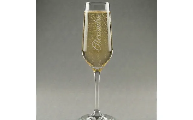 Navnets Elegance - Personlige Champange Glas Med Navn
