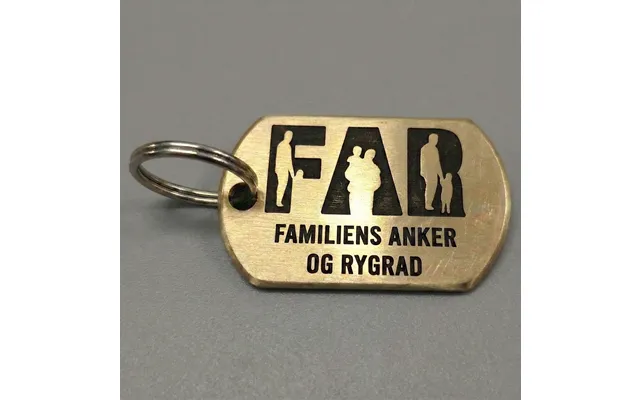 Nøglering Familiens Anker - Messing
