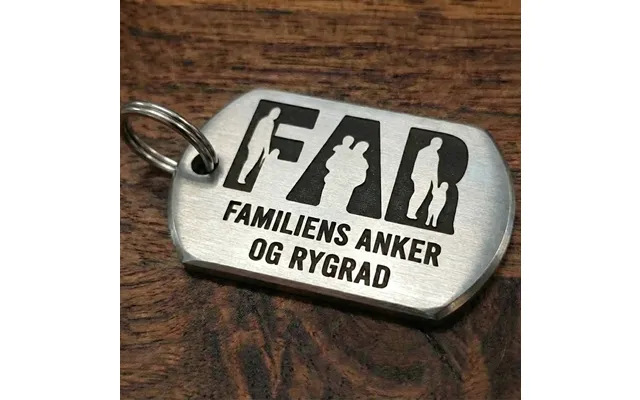 Nøglering Familiens Anker - Titanium
