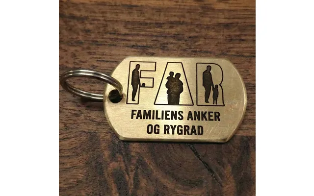 Nøglering Familiens Rygrad - Rustfrit Stål