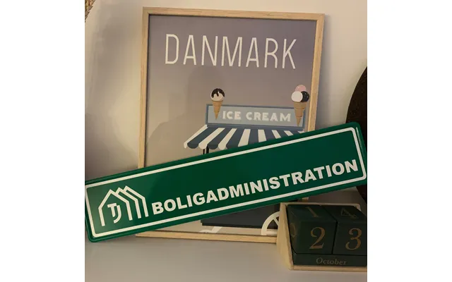 Personligt Gadeskilt Med Egen Tekst - Grøn Nej Tak