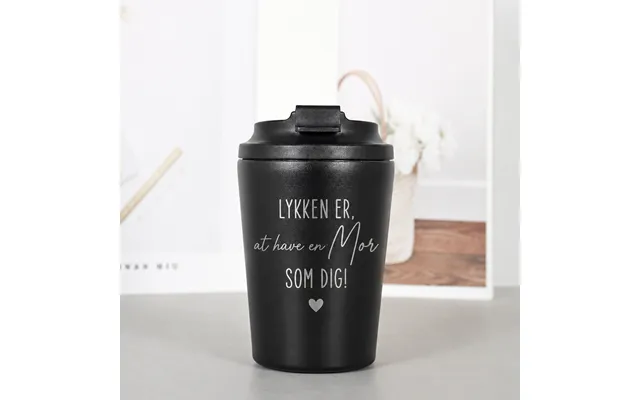 Termokrus Med Gravering - Lykken Er At Have En Far Mor Som Dig