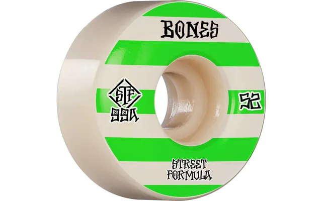 Bones Wheels Skateboard Hjul Patterns Stf 99a 52mm White V4 Wide 4-pak