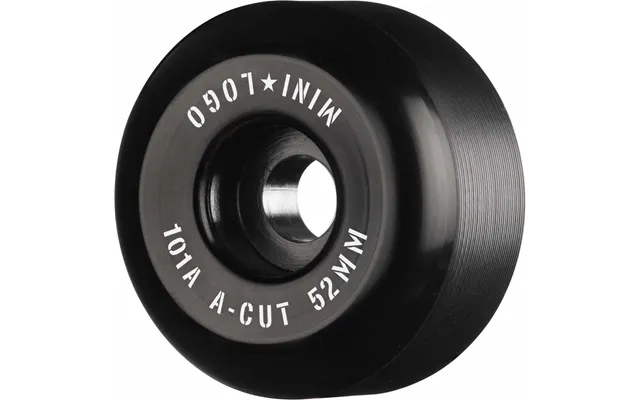 Mini Logo Skateboard Hjul A-cut 2 52mm 101a Sort 4-pak
