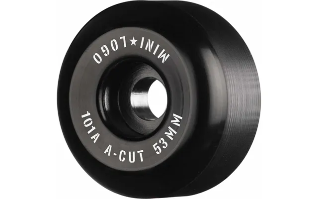 Mini Logo Skateboard Hjul A-cut 53mm 101a Sort 4-pak