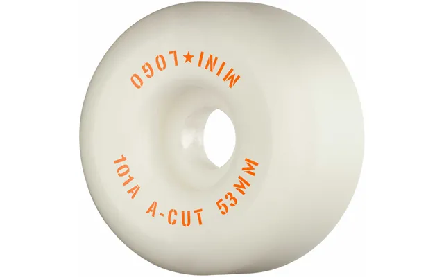 Mini Logo Skateboard Hjul A-cut 53mm 101a White 4-pak