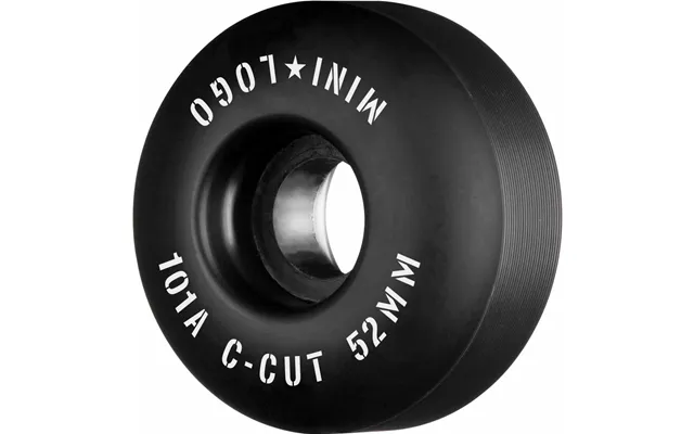 Mini Logo Skateboard Hjul C-cut 52mm 101a Sort 4-pak