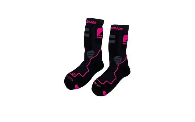 Rollerblade High Performance Sokker Dame - Sort Pink